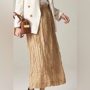 Jcrew crinkled gathered waist skirt